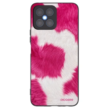 Picasee husă neagră din silicon pentru Honor X8 4G - Pink Moo