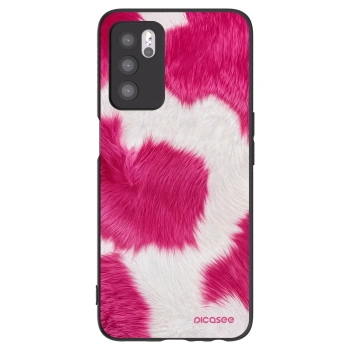 Picasee husă neagră din silicon pentru OPPO A16s - Pink Moo