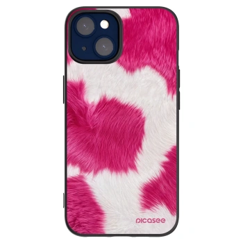 Picasee husă neagră din silicon pentru Apple iPhone 14 - Pink Moo