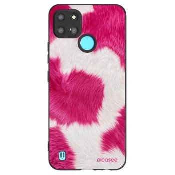 Picasee husă neagră din silicon pentru Realme C21Y - Pink Moo