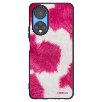 Picasee husă neagră din silicon pentru Honor X7 - Pink Moo