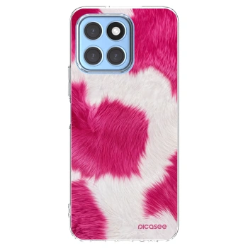 Picasee husă transparentă din silicon pentru Honor X8 5G - Pink Moo
