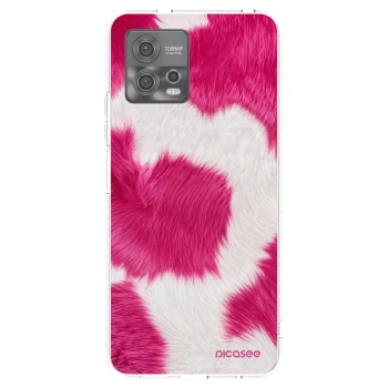 Picasee husă transparentă din silicon pentru Motorola Moto G72 - Pink Moo