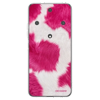 Picasee husă transparentă din silicon pentru Honor Magic5 Lite 5G - Pink Moo