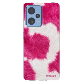 Picasee husă transparentă din silicon pentru Xiaomi Redmi Note 12 Pro 5G - Pink Moo