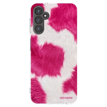 Picasee husă transparentă din silicon pentru Samsung Galaxy A14 4G A145R - Pink Moo