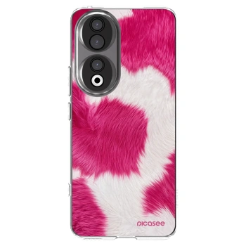 Picasee husă transparentă din silicon pentru Honor 90 5G - Pink Moo