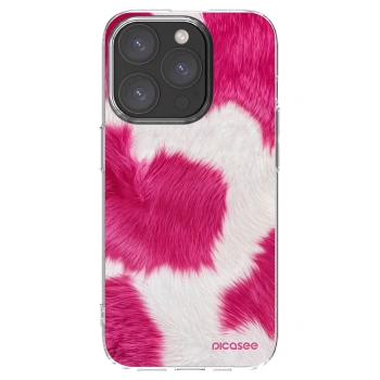 Picasee husă transparentă din silicon pentru Apple iPhone 15 Pro - Pink Moo