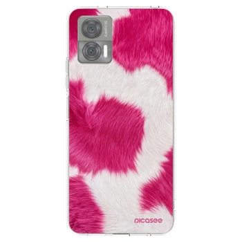 Picasee husă transparentă din silicon pentru Motorola Edge 30 Neo - Pink Moo