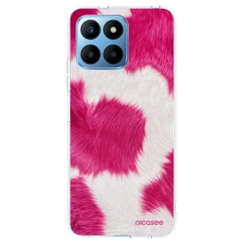 Picasee husă transparentă din silicon pentru Honor 70 Lite - Pink Moo