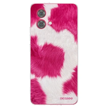 Picasee husă transparentă din silicon pentru Motorola Moto G84 5G - Pink Moo