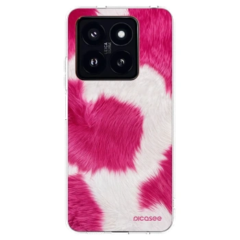 Picasee husă transparentă din silicon pentru Xiaomi 14 Pro - Pink Moo