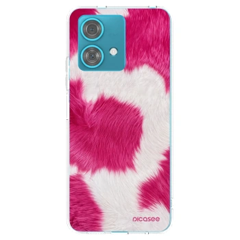 Picasee husă transparentă din silicon pentru Motorola Edge 40 Neo - Pink Moo