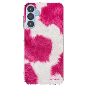 Picasee husă transparentă din silicon pentru Samsung Galaxy A15 A156B 5G - Pink Moo
