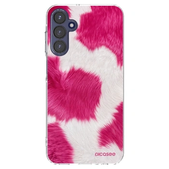 Picasee husă transparentă din silicon pentru Samsung Galaxy A15 A155F 4G - Pink Moo