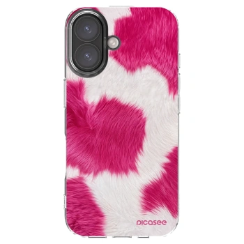 Picasee husă transparentă din silicon pentru Apple iPhone 16 - Pink Moo