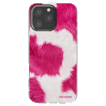 Picasee husă transparentă din silicon pentru Apple iPhone 16 Pro Max - Pink Moo