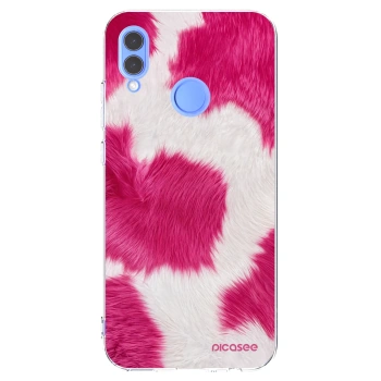 Picasee husă transparentă din silicon pentru Honor 10 Lite - Pink Moo