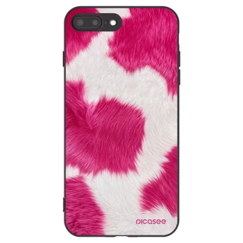 Picasee husă neagră din silicon pentru Apple iPhone 7 Plus - Pink Moo