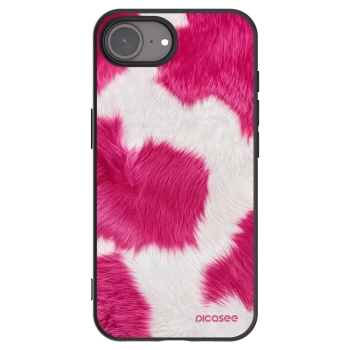 Picasee husă neagră din silicon pentru Apple iPhone 16e - Pink Moo