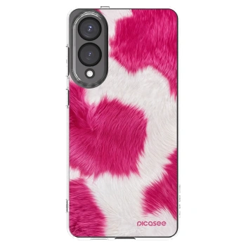 Picasee husă transparentă din silicon pentru Samsung Galaxy S25 Edge 5G - Pink Moo
