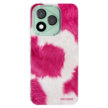 Picasee husă transparentă din silicon pentru Honor 400 Lite 5G - Pink Moo