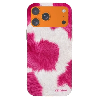 Picasee husă transparentă din silicon pentru Apple iPhone 17 Pro Max - Pink Moo
