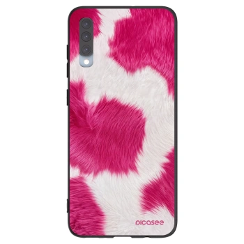 Picasee husă neagră din silicon pentru Samsung Galaxy A70 A705F - Pink Moo