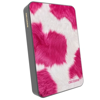 Picasee Powerbank cu MagSafe 10 000 mAh Gri - Pink Moo