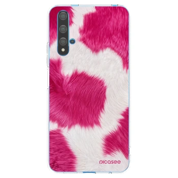 Picasee husă transparentă din silicon pentru Huawei Nova 5T - Pink Moo