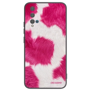 Picasee husă neagră din silicon pentru Huawei Nova 5T - Pink Moo
