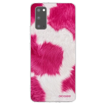 Picasee husă transparentă din silicon pentru Samsung Galaxy S20 G980F - Pink Moo