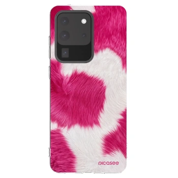 Picasee husă transparentă din silicon pentru Samsung Galaxy S20 Ultra 5G G988F - Pink Moo