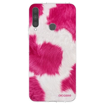 Picasee husă transparentă din silicon pentru Huawei P40 Lite E - Pink Moo