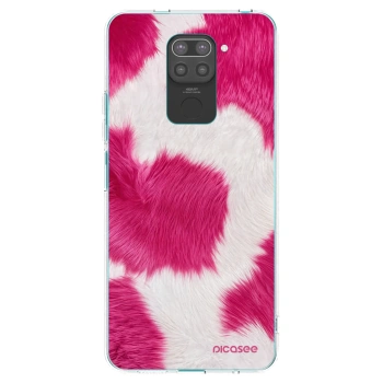 Picasee husă neagră din silicon pentru Xiaomi Redmi Note 9 - Pink Moo