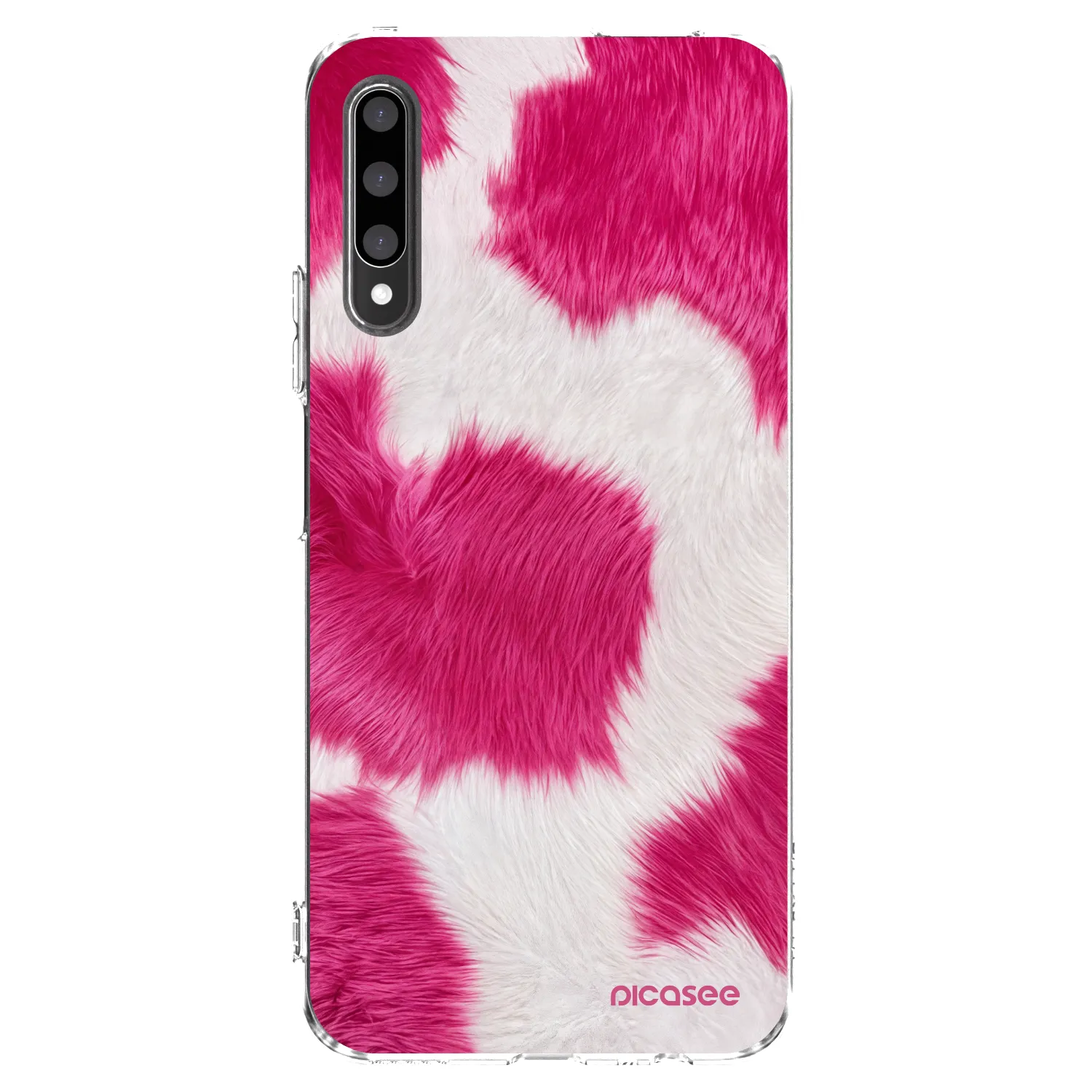 Picasee husă transparentă din silicon pentru Honor 9X Pro - Pink Moo