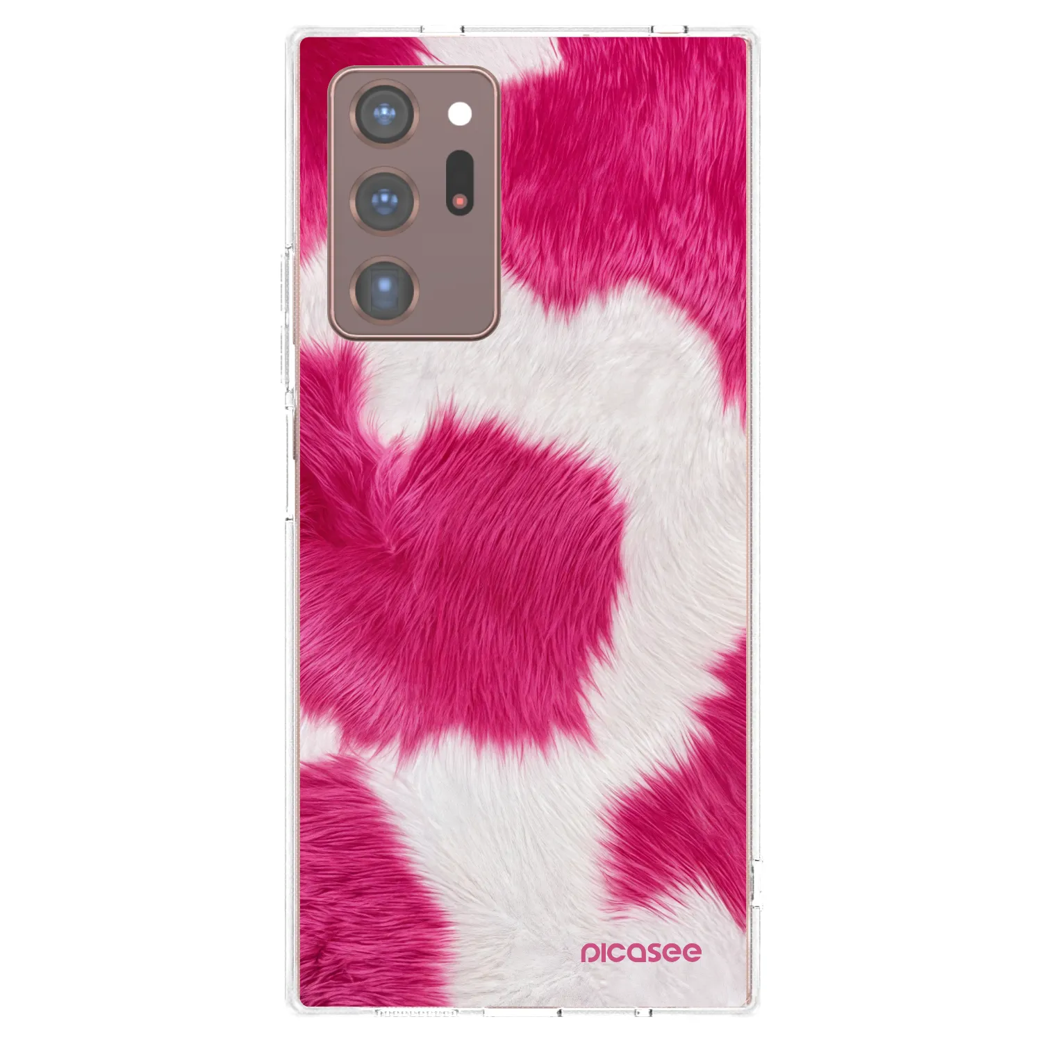 Picasee husă transparentă din silicon pentru Samsung Galaxy Note 20 Ultra - Pink Moo