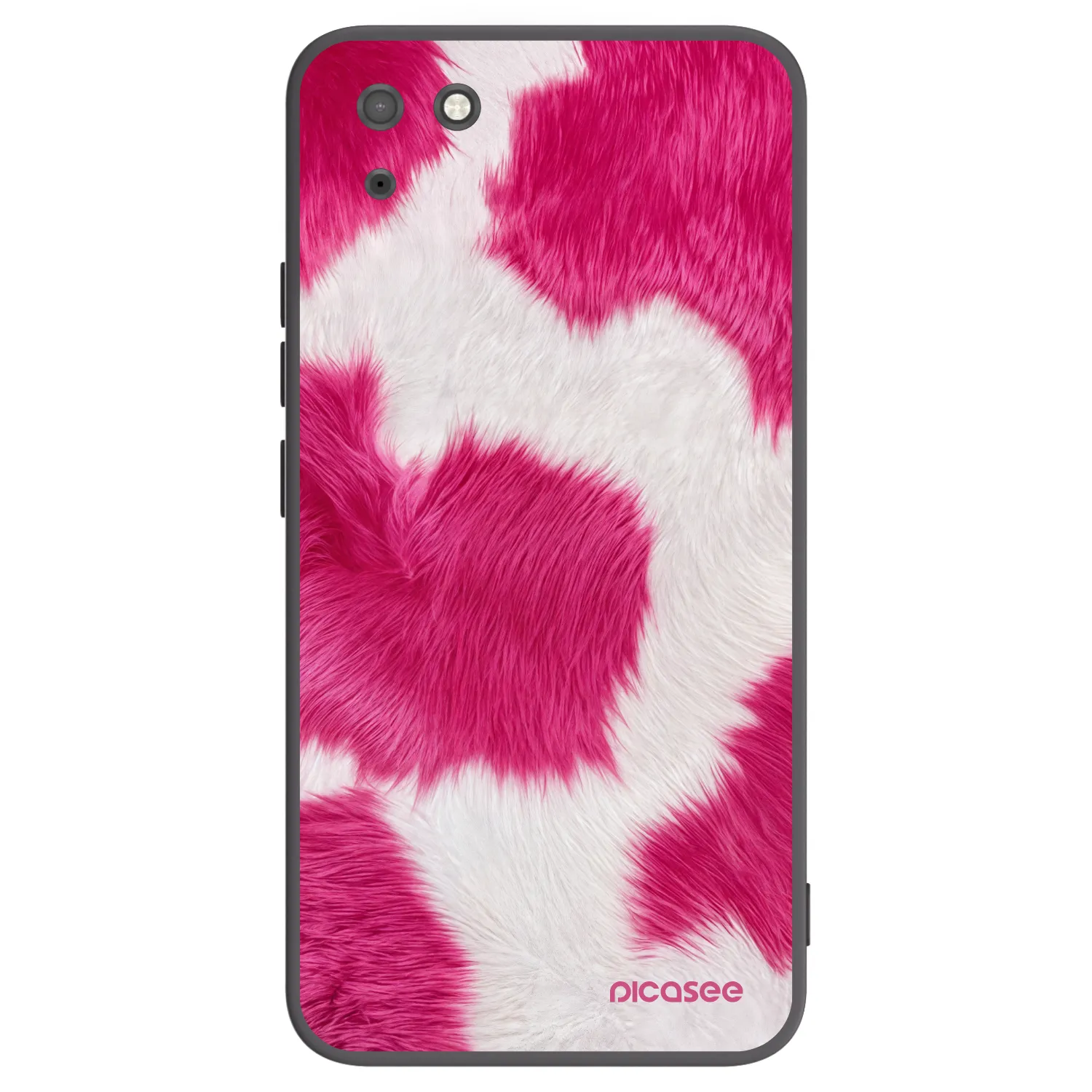 Picasee husă neagră din silicon pentru Huawei Y5P - Pink Moo