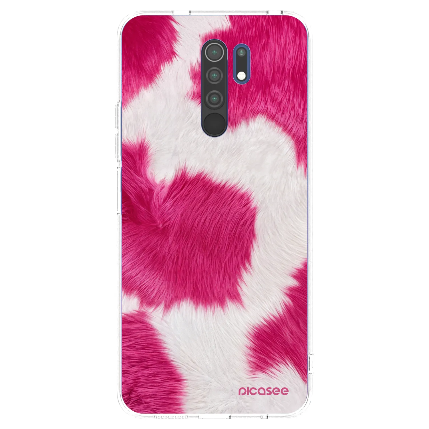 Picasee husă transparentă din silicon pentru Xiaomi Redmi 9 - Pink Moo