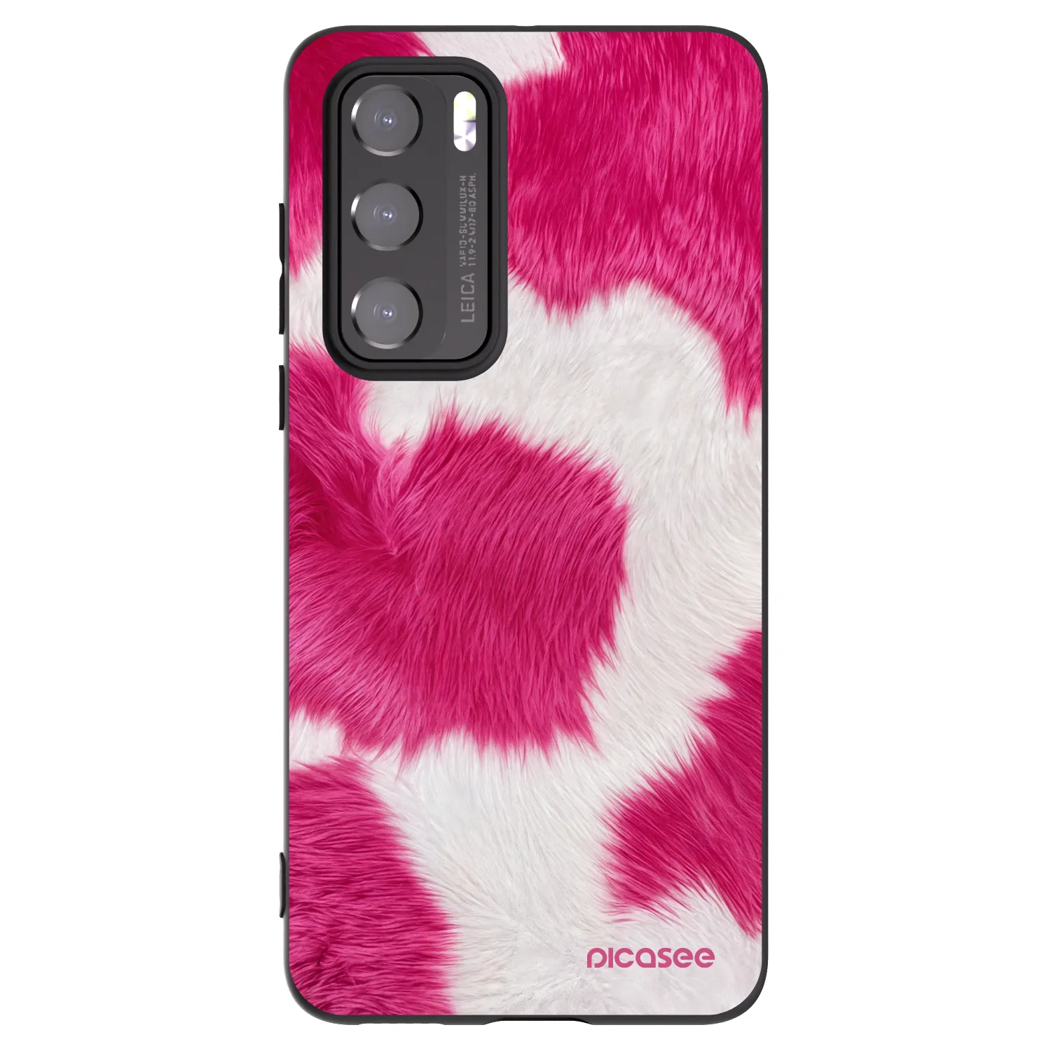 Picasee husă neagră din silicon pentru Huawei P40 - Pink Moo