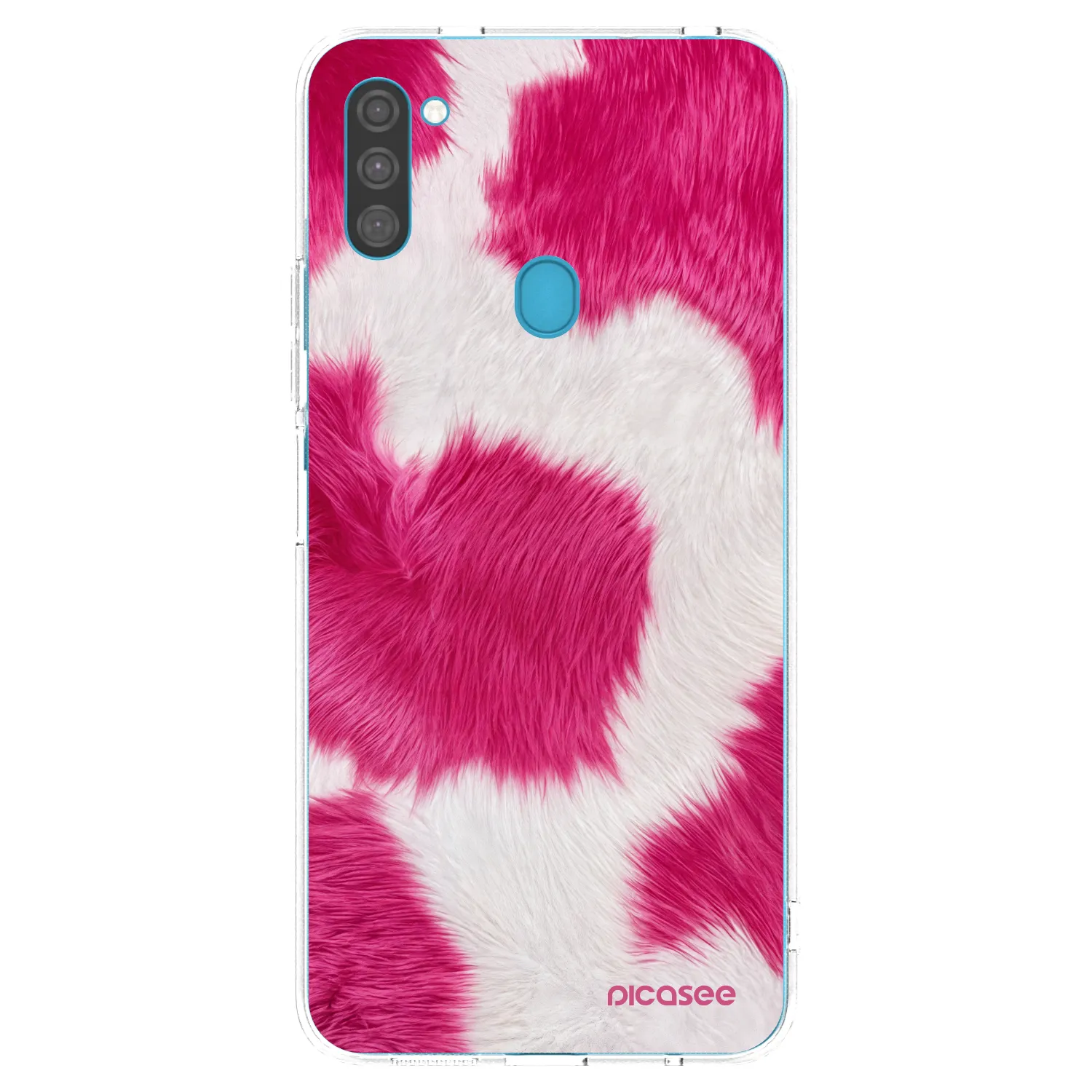 Picasee husă transparentă din silicon pentru Samsung Galaxy M11 - Pink Moo