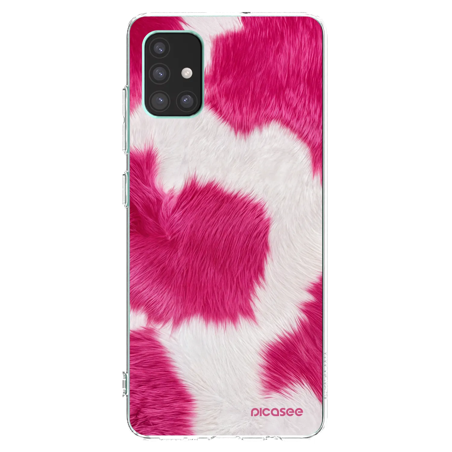Picasee husă transparentă din silicon pentru Samsung Galaxy M51 M515F - Pink Moo