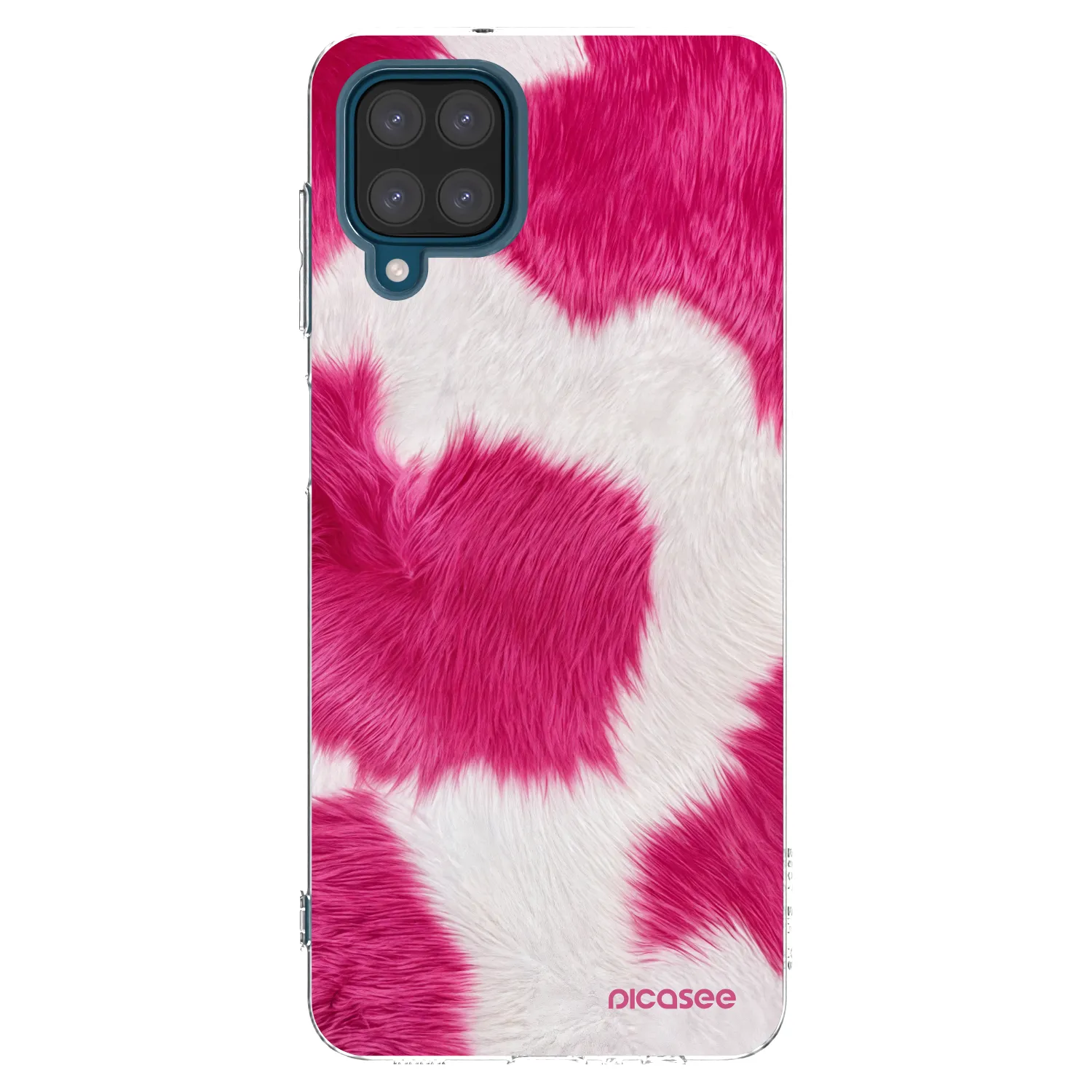 Picasee husă transparentă din silicon pentru Samsung Galaxy A12 A125F - Pink Moo