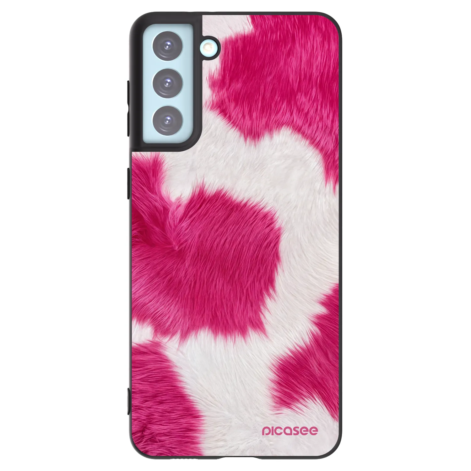 Picasee husă neagră din silicon pentru Samsung Galaxy S21+ 5G G996F - Pink Moo