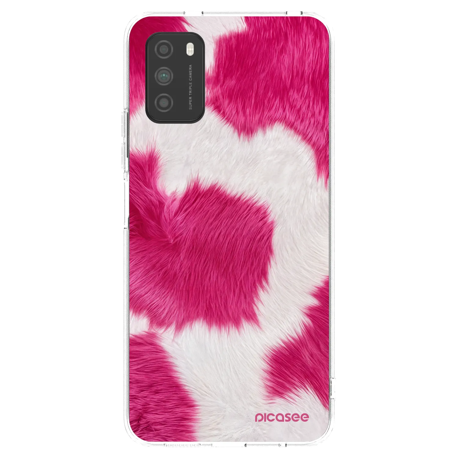 Picasee husă transparentă din silicon pentru Xiaomi Poco M3 - Pink Moo