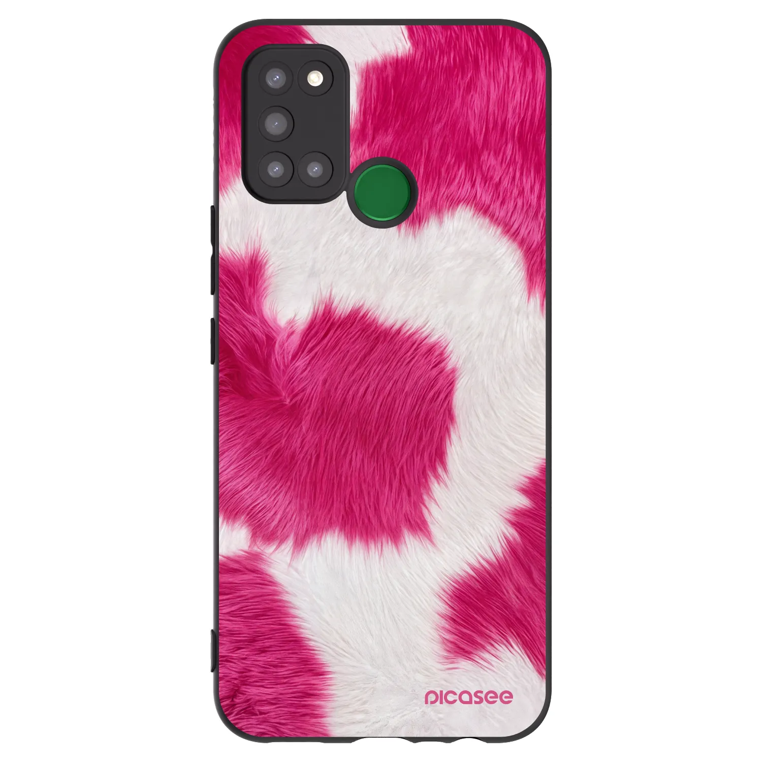 Picasee husă neagră din silicon pentru Realme 7i - Pink Moo