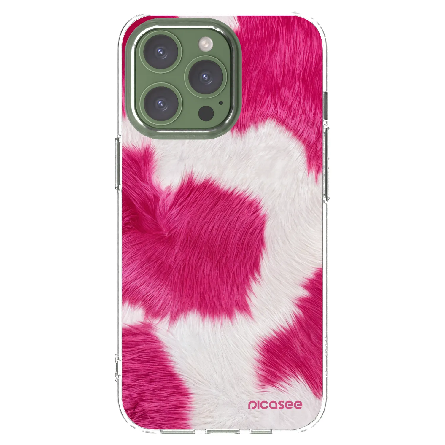 Picasee husă transparentă din silicon pentru Apple iPhone 13 Pro - Pink Moo