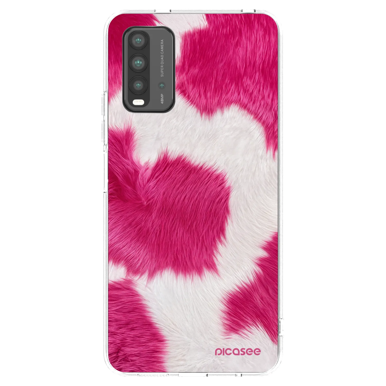Picasee husă neagră din silicon pentru Xiaomi Redmi 9T - Pink Moo