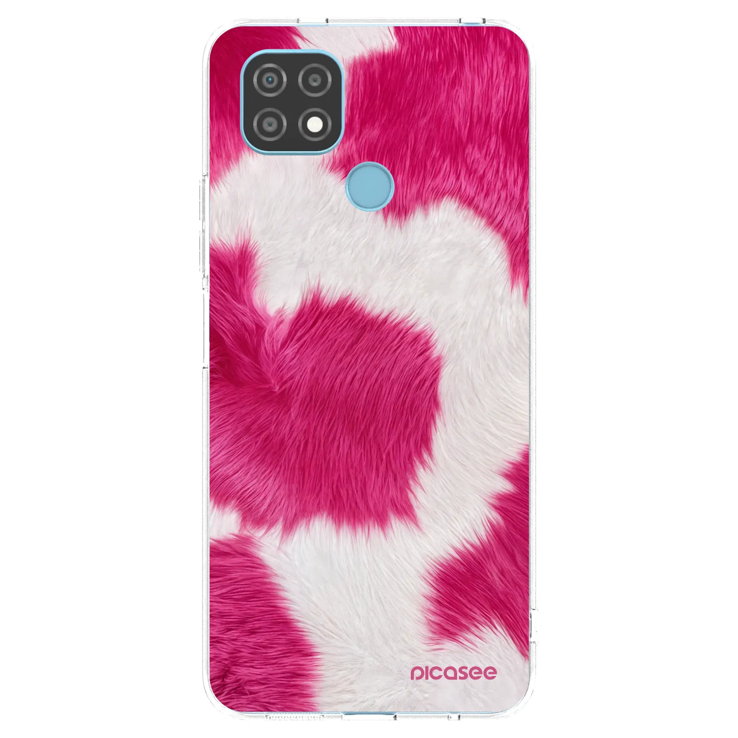 Picasee husă transparentă din silicon pentru Realme C21 - Pink Moo
