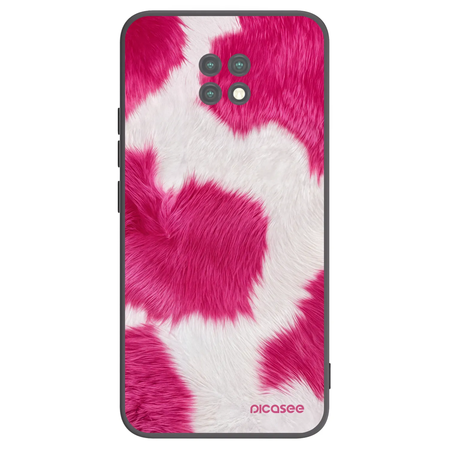 Picasee husă neagră din silicon pentru Xiaomi Redmi Note 9T - Pink Moo
